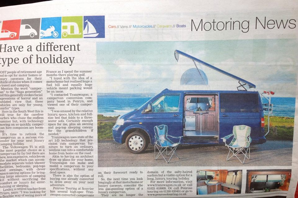 PR for Tranzwagon in West Briton