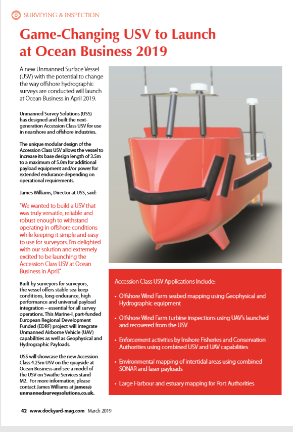 Dockyard USS accession launch march 19